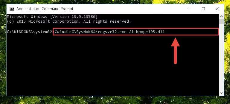Uninstalling the Hpopml05.dll library's broken registry from the Registry Editor (for 64 Bit)