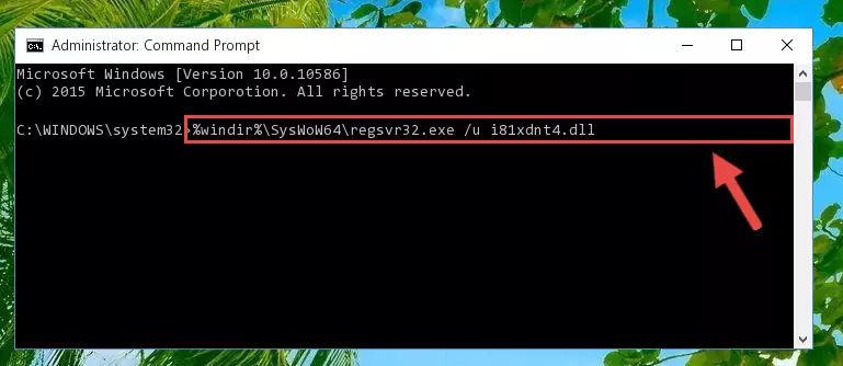 Making a clean registry for the I81xdnt4.dll file in Regedit (Windows Registry Editor)