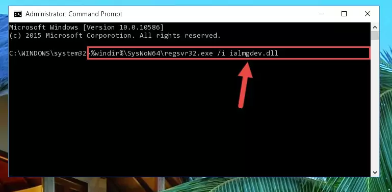 Deleting the Ialmgdev.dll file's problematic registry in the Windows Registry Editor