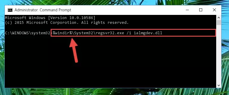 Reregistering the Ialmgdev.dll file in the system (for 64 Bit)
