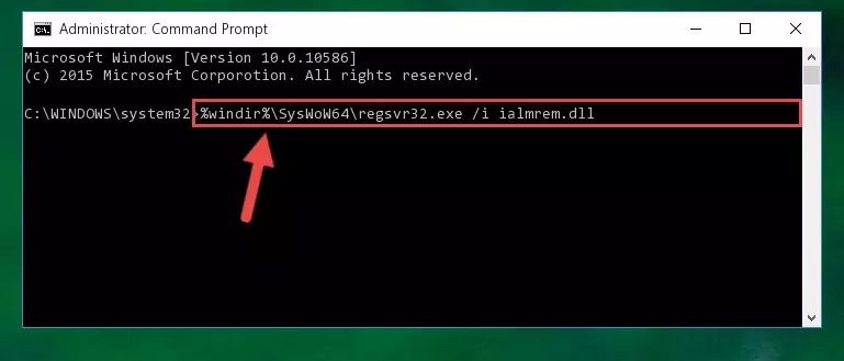 Uninstalling the broken registry of the Ialmrem.dll file from the Windows Registry Editor (for 64 Bit)