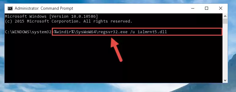 Creating a new registry for the Ialmrnt5.dll file in the Windows Registry Editor
