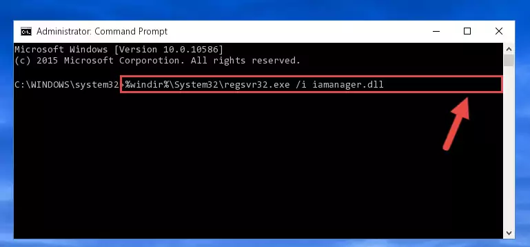 Deleting the Iamanager.dll file's problematic registry in the Windows Registry Editor