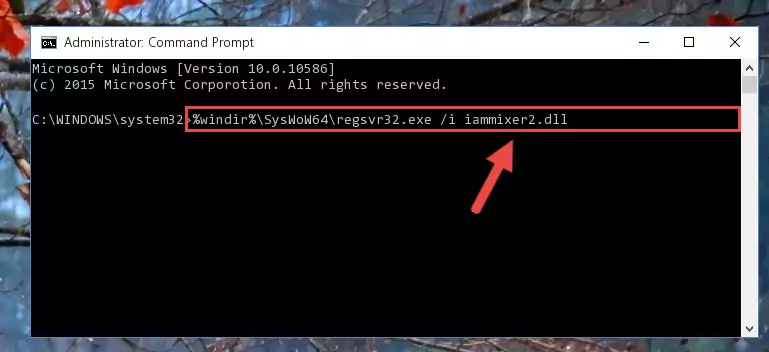 Uninstalling the damaged Iammixer2.dll library's registry from the system (for 64 Bit)