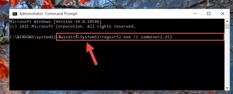 Cleaning the problematic registry of the Iammixer2.dll library from the Windows Registry Editor
