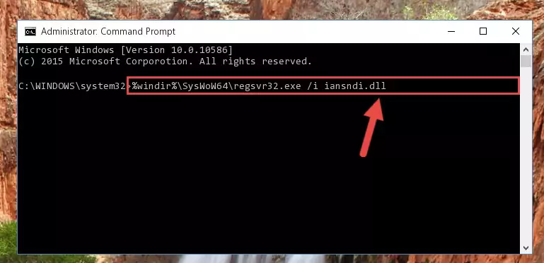 Deleting the damaged registry of the Iansndi.dll