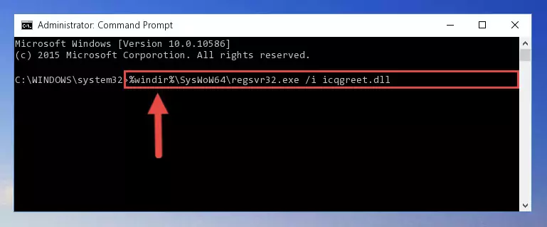 Uninstalling the Icqgreet.dll file's problematic registry from Regedit (for 64 Bit)