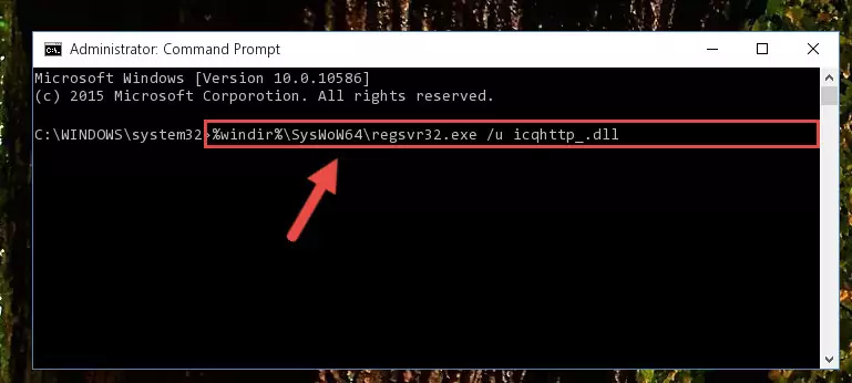 Creating a new registry for the Icqhttp_.dll library