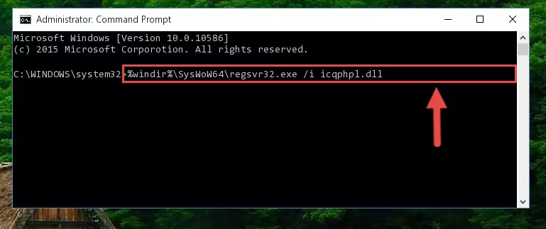 Deleting the damaged registry of the Icqphpl.dll