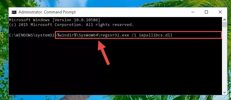 Deleting the damaged registry of the Iepallibcs.dll
