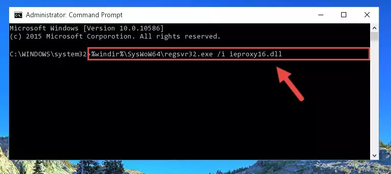 Cleaning the problematic registry of the Ieproxy16.dll library from the Windows Registry Editor