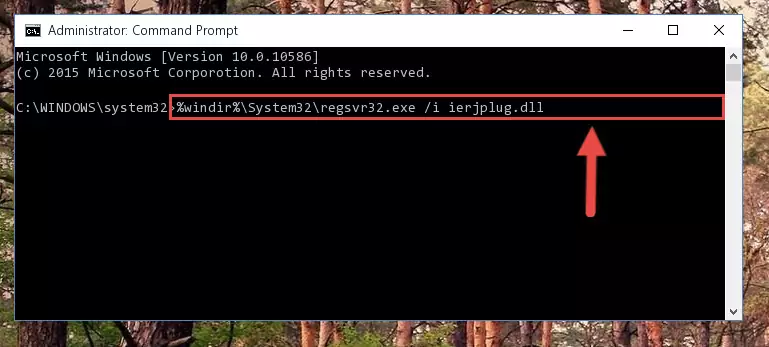 Reregistering the Ierjplug.dll file in the system (for 64 Bit)