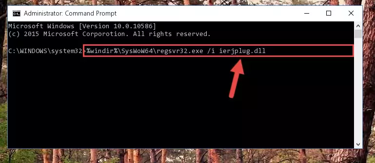 Uninstalling the Ierjplug.dll file from the system registry