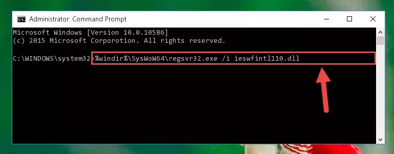 Uninstalling the broken registry of the Ieswfintl110.dll file from the Windows Registry Editor (for 64 Bit)