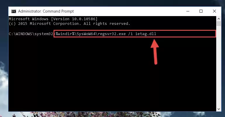 Uninstalling the Ietag.dll file's broken registry from the Registry Editor (for 64 Bit)