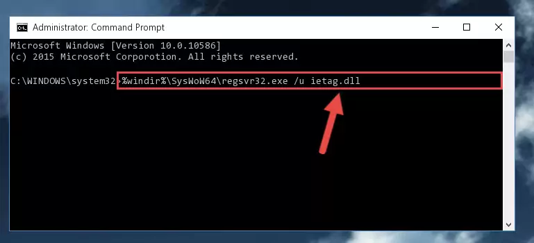 Creating a clean registry for the Ietag.dll file (for 64 Bit)