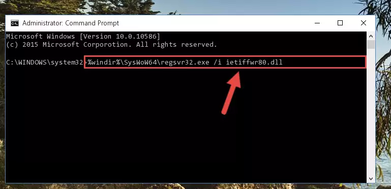 Deleting the Ietiffwr80.dll file's problematic registry in the Windows Registry Editor