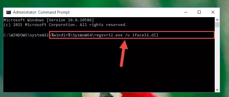 Reregistering the Iface32.dll file in the system (for 64 Bit)