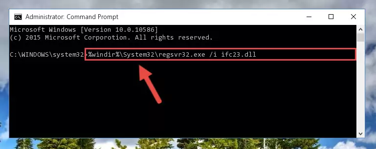Deleting the damaged registry of the Ifc23.dll