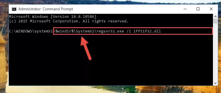 Deleting the Ifftif32.dll file's problematic registry in the Windows Registry Editor