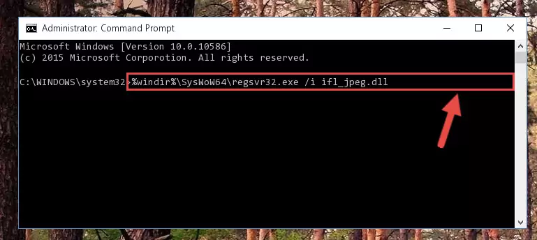 Uninstalling the damaged Ifl_jpeg.dll library's registry from the system (for 64 Bit)