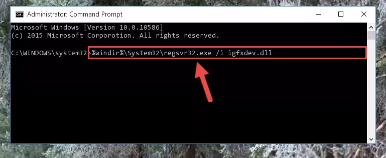 Deleting the Igfxdev.dll file's problematic registry in the Windows Registry Editor