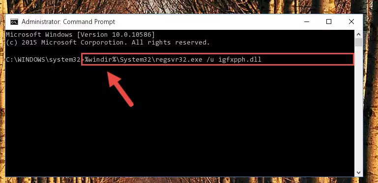 Extracting the Igfxpph.dll file from the .zip file