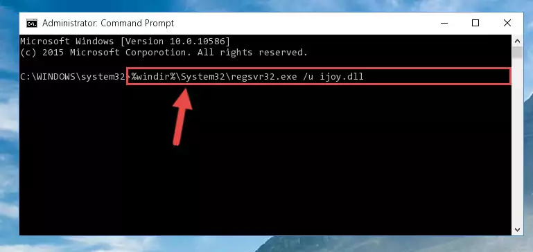 Extracting the Ijoy.dll library from the .zip file