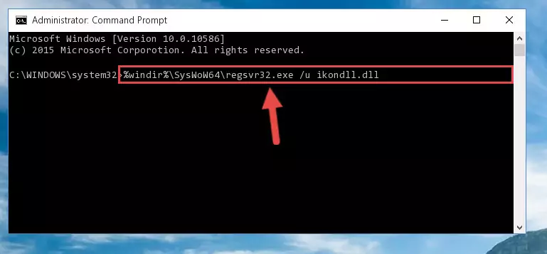Creating a new registry for the Ikondll.dll file in the Windows Registry Editor