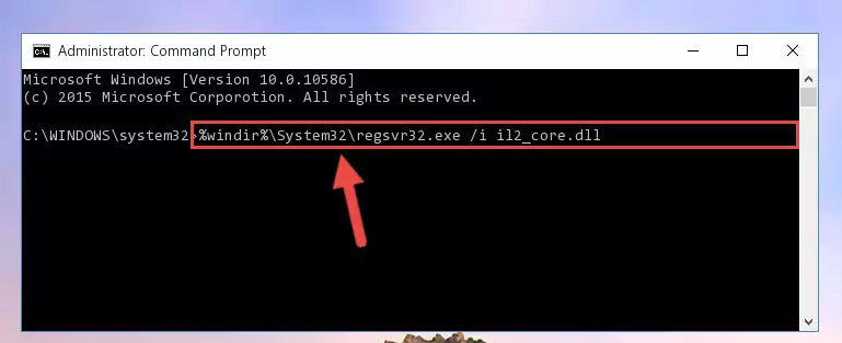 Cleaning the problematic registry of the Il2_core.dll library from the Windows Registry Editor