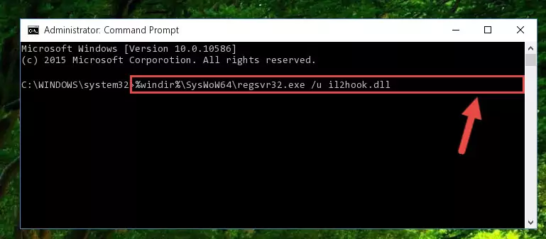 Creating a new registry for the Il2hook.dll library in the Windows Registry Editor