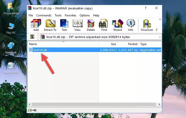 Copying the Ilcor10.dll file into the software's file folder