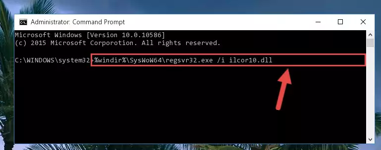 Uninstalling the damaged Ilcor10.dll file's registry from the system (for 64 Bit)