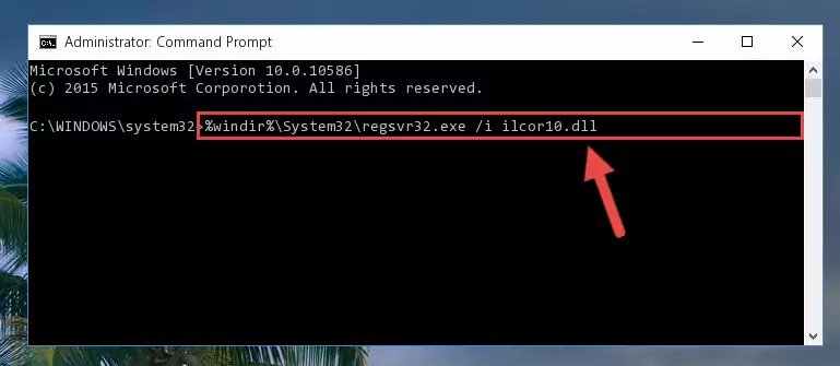 Deleting the Ilcor10.dll file's problematic registry in the Windows Registry Editor