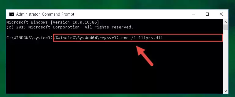 Deleting the Illprs.dll file's problematic registry in the Windows Registry Editor