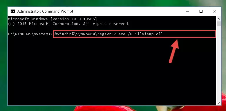 Reregistering the Illvisup.dll library in the system (for 64 Bit)