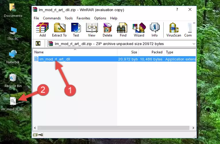 Copying the Im_mod_rl_art_.dll library into the installation directory of the program.