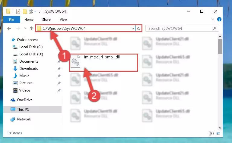 Extracting the Im_mod_rl_bmp_.dll library to the desktop