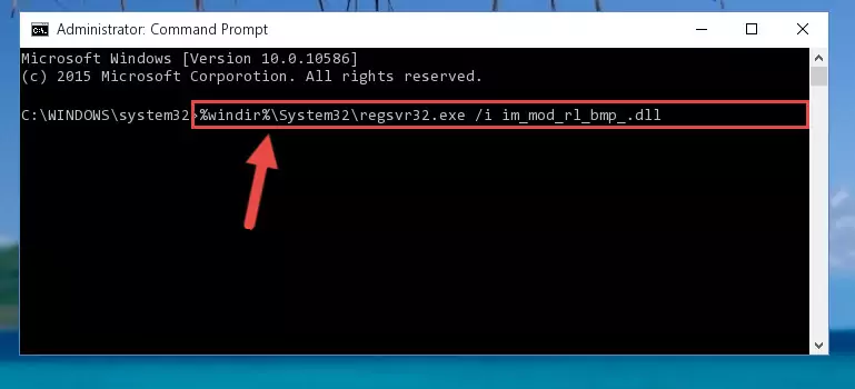 Deleting the Im_mod_rl_bmp_.dll library's problematic registry in the Windows Registry Editor