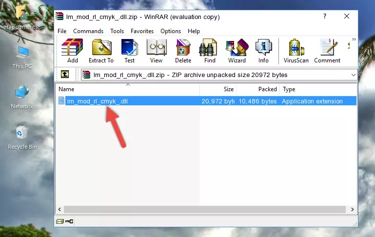 Pasting the Im_mod_rl_cmyk_.dll library into the program's installation directory