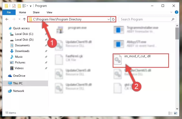 Uninstalling the Im_mod_rl_cut_.dll file's problematic registry from Regedit (for 64 Bit)