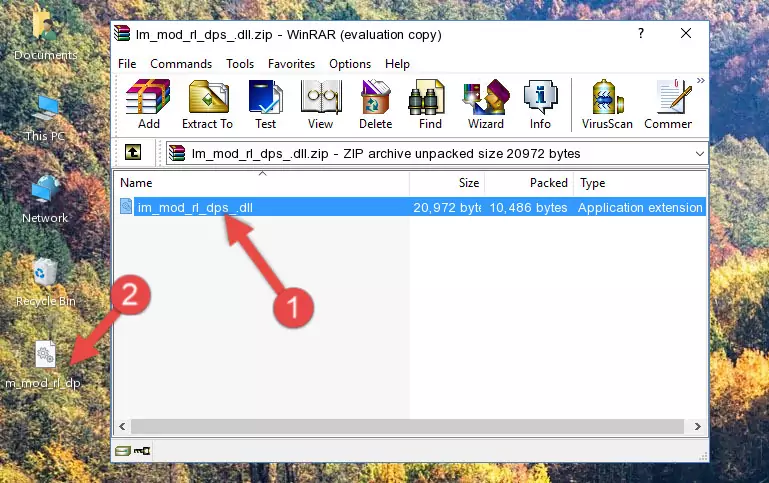 Pasting the Im_mod_rl_dps_.dll library into the program's installation directory