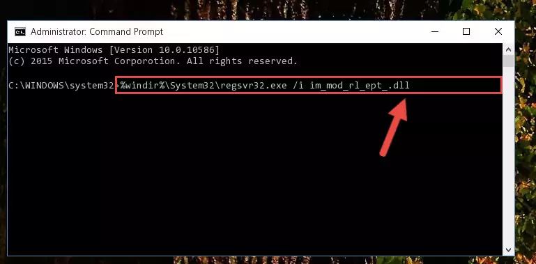 Creating a clean registry for the Im_mod_rl_ept_.dll library (for 64 Bit)