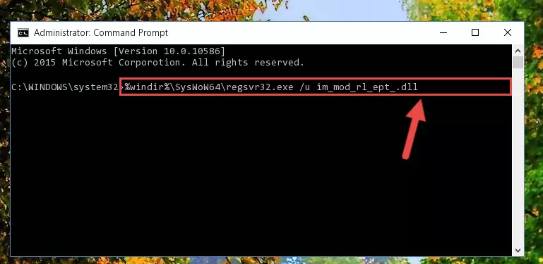 Creating a new registry for the Im_mod_rl_ept_.dll library