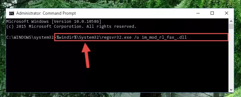 Extracting the Im_mod_rl_fax_.dll library