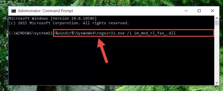 Cleaning the problematic registry of the Im_mod_rl_fax_.dll library from the Windows Registry Editor