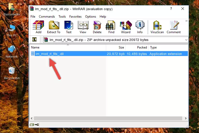 Pasting the Im_mod_rl_fits_.dll library into the program's installation directory