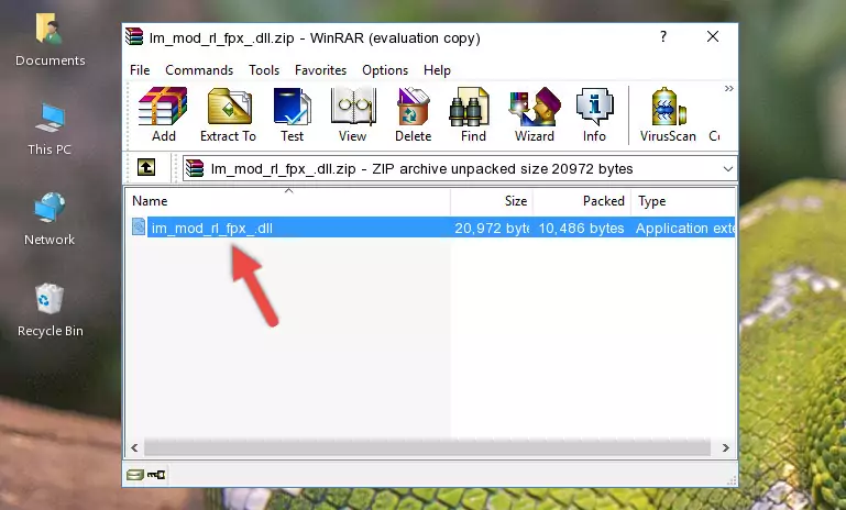 Pasting the Im_mod_rl_fpx_.dll library into the program's installation directory