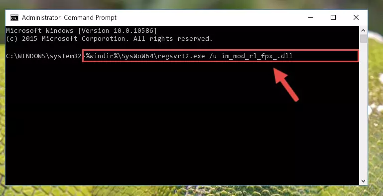 Creating a clean registry for the Im_mod_rl_fpx_.dll library (for 64 Bit)