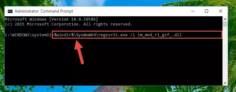 Cleaning the problematic registry of the Im_mod_rl_gif_.dll library from the Windows Registry Editor